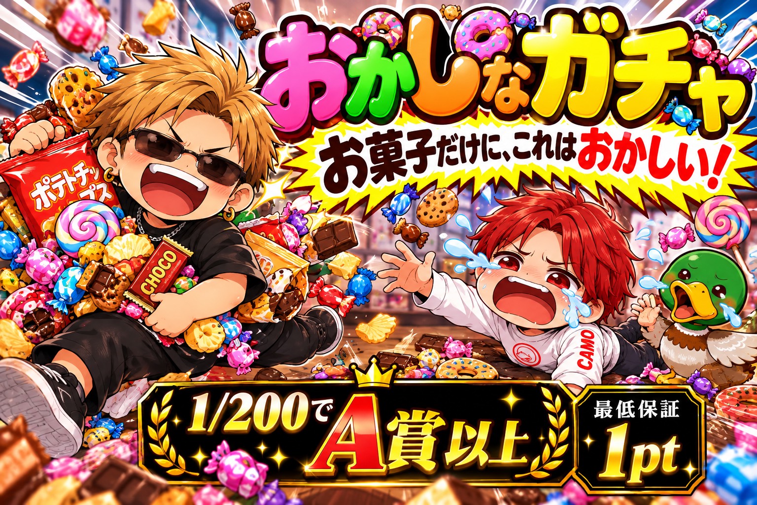 ハロウィンお菓子ガチャ